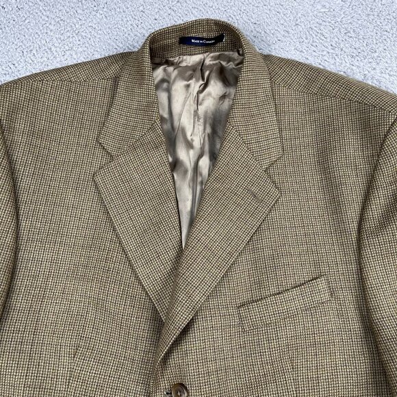 VTG Polo University by Ralph Lauren 100% Lambs Wool Retro Blazer Sz 46R - Picture 8 of 8